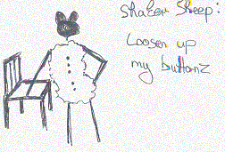 Bild: shaker sheep: Loosen up my buttonz