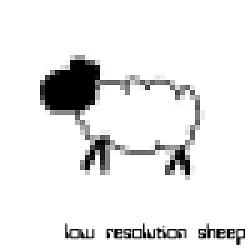 Bild: low resolution sheep