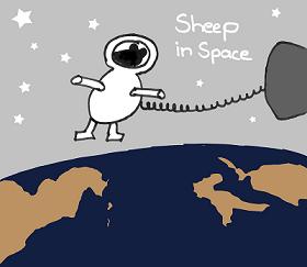 Bild: sheep in space